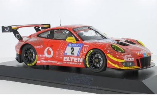 Diecast model cars Porsche 911 GT3 R No.2 Gigaspeed Team Getspeed Vodafone 24h N&Atilde;&frac14;rburgring 2018 S.Jans/M.B&Atilde;&para;ckmann/J.E.Slooten/L.Luhr 1/18 Minichamps