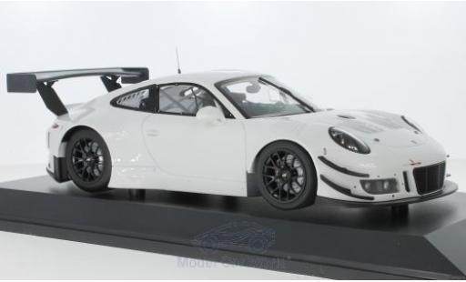 Diecast model cars Porsche 911 GT3 R white 2018 Plainbody Version 1/18 Minichamps
