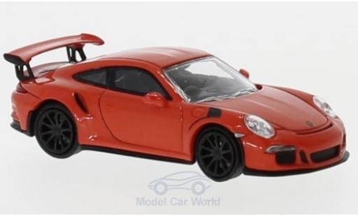 Diecast model cars Porsche 911 GT3 RS orange 2015 1/87 Minichamps