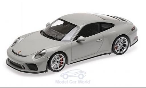Diecast model cars Porsche 911 GT3 Touring ( II) grey 2018 1/18 Minichamps