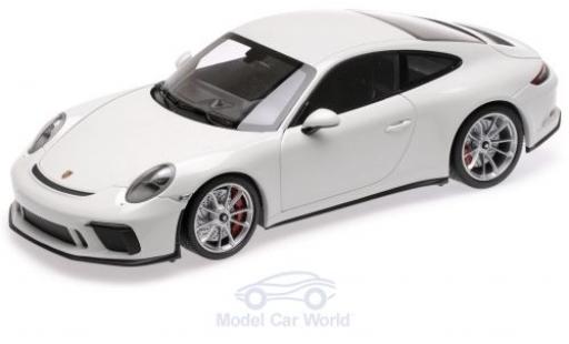 Diecast model cars Porsche 911 GT3 Touring white 2018 1/18 Minichamps