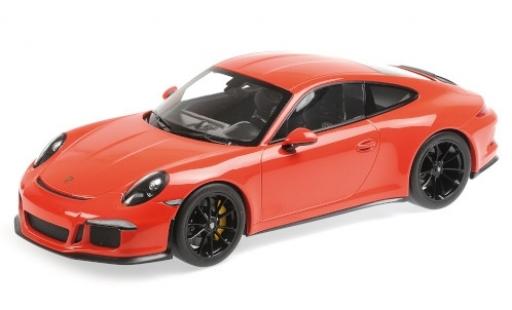 Diecast model cars Porsche 911 R orange 2016 1/12 Minichamps