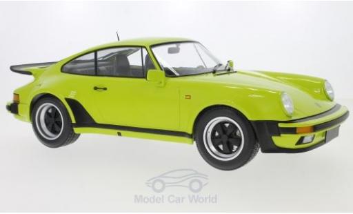 Diecast model cars Porsche 911 Turbo green 1977 1/12 Minichamps