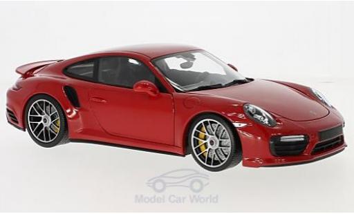 Diecast model cars Porsche 911 Turbo S red 2016 1/18 Minichamps
