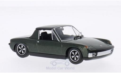 Diecast model cars Porsche 914/6 Base /6 metallic green 1970 1/43 Minichamps