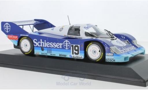 Diecast model cars Porsche 956 1985 K No.19 Brun Racing Schiesser 1000 Km Hockenheim S.Bellof/T.Boutsen 1/18 Minichamps