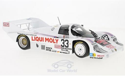 Diecast model cars Porsche 956 1983 K No.33 Brun Motorsport Liqui Moly 1000km Spa H-J.piece/H.Grohs/W.Brun 1/18 Minichamps