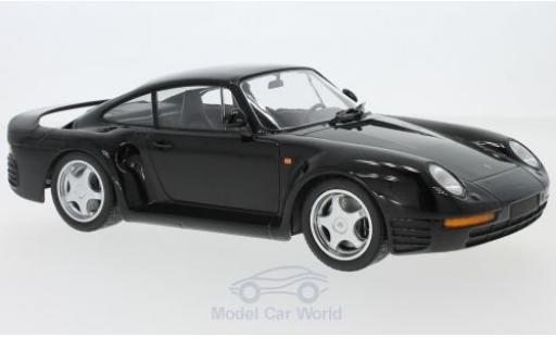 Diecast model cars Porsche 959 1987 black 1/18 Minichamps