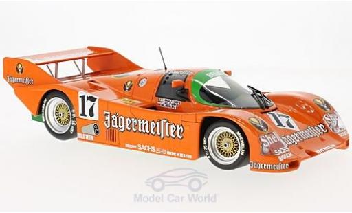 Diecast model cars Porsche 962 1986 C No.17 Brun Motorsport J&Atilde;&curren;germeister 1000 Km Spa T.Boutsen/F.Jelinski/W.Brun 1/18 Minichamps