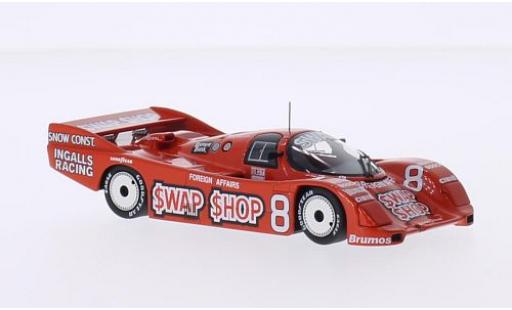 Diecast model cars Porsche 962 1985 IMSA No.8 Ingalls Racing Swap Shop IMSA 12h Sebring A.J.Foyt/B.Wollek 1/43 Minichamps