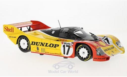 Diecast model cars Porsche 962 1987 C No.17 AG S Supercup 200 Meilen von N&Atilde;&frac14;rnberg H-J.piece/D.Bell 1/18 Minichamps