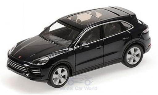 Diecast model cars Porsche Cayenne Base metallic blue 2017 1/43 Minichamps