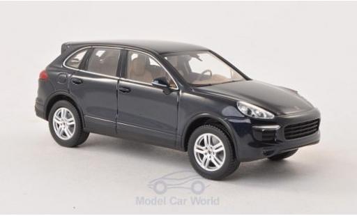 Diecast model cars Porsche Cayenne S (92A) metallic blue 2014 without Vitrine 1/43 Minichamps