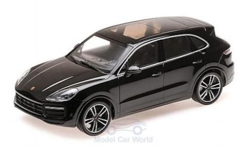 Diecast model cars Porsche Cayenne Turbo S black 2017 1/18 Minichamps