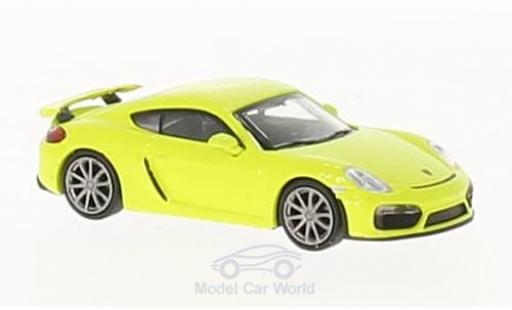 Diecast model cars Porsche 718 GT4 green 2016 1/87 Minichamps