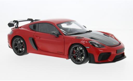 Diecast model cars Porsche 718 GT4 RS red 2024 1/18 Minichamps