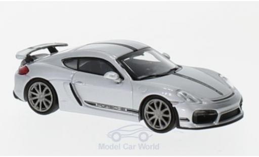 Diecast model cars Porsche 718 GT4 grey/black 2016 1/87 Minichamps
