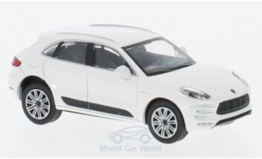Diecast model cars Porsche Macan Turbo white 2013 1/87 Minichamps