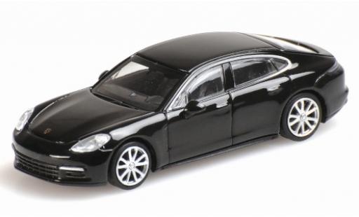 Diecast model cars Porsche Panamera 4S black 2015 1/87 Minichamps