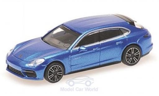 Diecast model cars Porsche Panamera e-hybrid Turbo S Sport Turismo metallic blue 2017 1/87 Minichamps