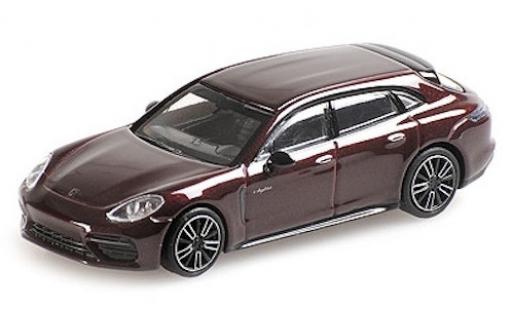 Diecast model cars Porsche Panamera e-hybrid Turbo S Sport Turismo metallic red 2017 1/87 Minichamps