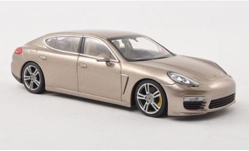 Diecast model cars Porsche Panamera Turbo S Executive metallic beige 2016 1/43 Minichamps
