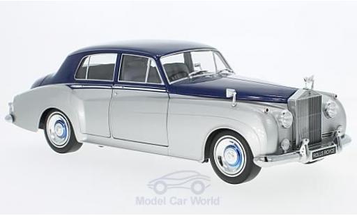 Diecast model cars Rolls Royce Silver Cloud II grey/blue RHD 1960 1/18 Minichamps