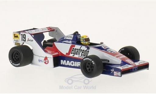 Diecast model cars Toleman HART TG183B No.19 Segafredo formula 1 GP Brasilien 1984 Ayrton Senna Collection A.Senna 1/43 Minichamps