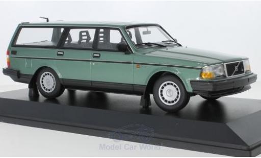 Diecast model cars Volvo 240 GL Estate metallic green 1986 1/18 Minichamps