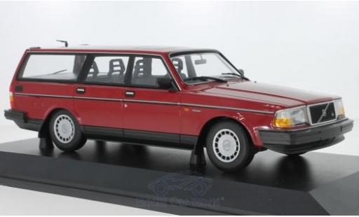 Diecast model cars Volvo 240 GL Estate red 1986 1/18 Minichamps