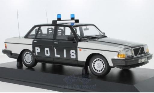 Diecast model cars Volvo 240 GL Polis Sweden 1986 1/18 Minichamps