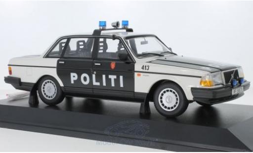 Diecast model cars Volvo 240 GL Politi Norway 1986 1/18 Minichamps