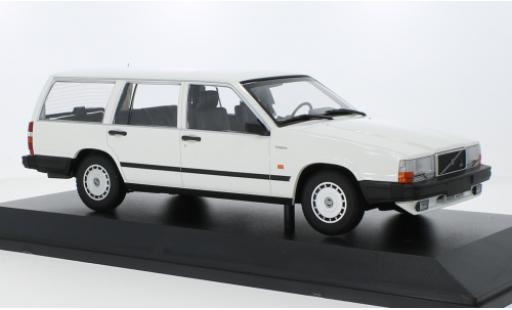 Diecast model cars Volvo 740 GL Estate white 1986 1/18 Minichamps