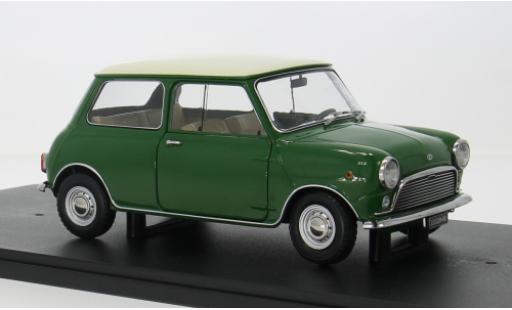 Diecast model cars Mini Cooper Base Bmw MkI green/beige 1966 1/18 Mitica