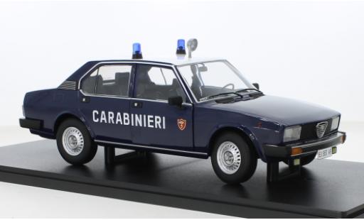 Diecast model cars Alfa Romeo Alfetta 2000 Berlina Carabinieri 1978 1/18 Mitica