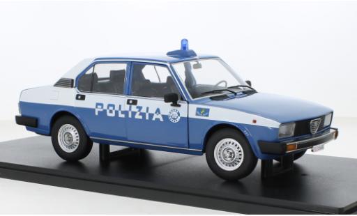 Diecast model cars Alfa Romeo Alfetta 2000 Berlina Polizia Stradale 1978 1/18 Mitica