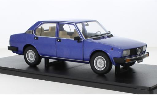Diecast model cars Alfa Romeo Alfetta 2000 Berlina L metallise blue 1978 1/18 Mitica