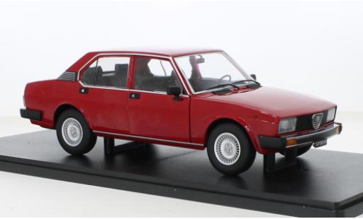 Diecast model cars Alfa Romeo Alfetta 2000 Berlina L red 1978 1/18 Mitica