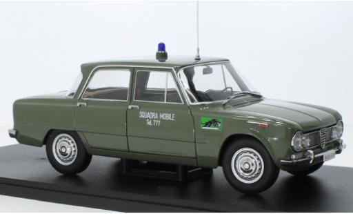 Diecast model cars Alfa Romeo Giulia Ti 1.6 Polizia Milano 1963 1/18 Mitica