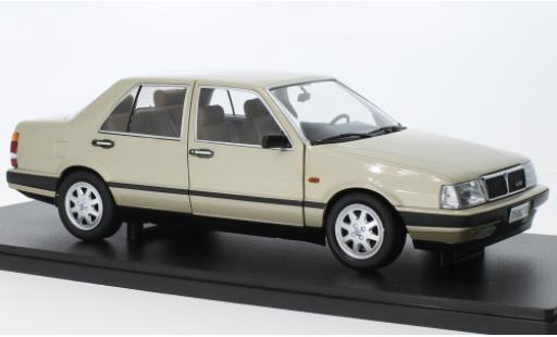 Diecast model cars Lancia Thema Turbo i.e. 1S metallise beige 1984 1/18 Mitica