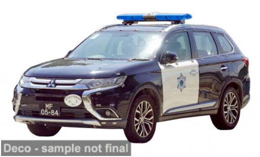 Diecast model cars Mitsubishi Outlander Base 2019 Macau Customs Department 1/43 Vitesse
