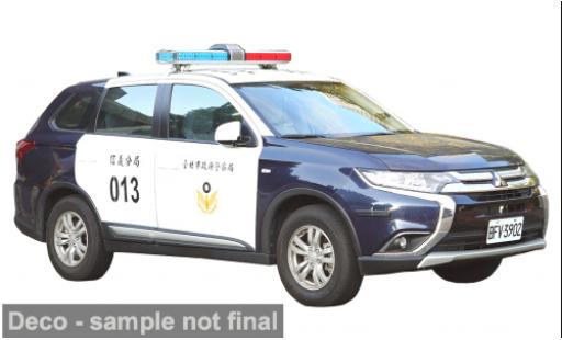 Diecast model cars Mitsubishi Outlander Base 2019 Taipei City Police Department 1/43 Vitesse