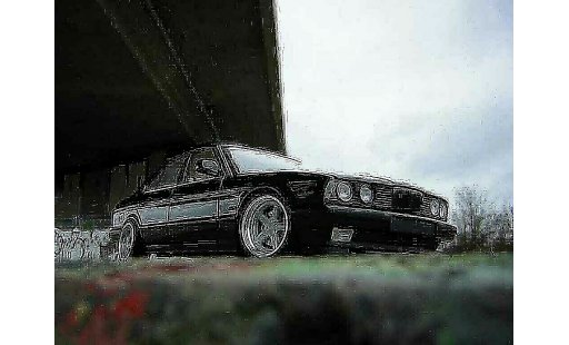 Bmw 535 tuning 1/18 Minichamps 1988 i black jantes ac schnitzer diecast model cars