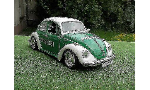 Volkswagen Kafer Base 1/18 Solido coxinelle police / police diecast model cars