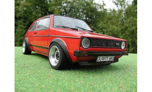 Volkswagen Golf GTI 1/18 Solido jantes ATS 13 pouces red diecast model cars
