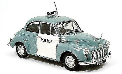 Morris Minor Base 1/18 Minichamps Police Police England 1959 diecast model cars