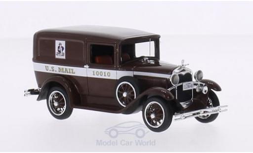 Diecast model cars Ford Model A Livery brown U.S.Mail 1931 1/43 Motorhead