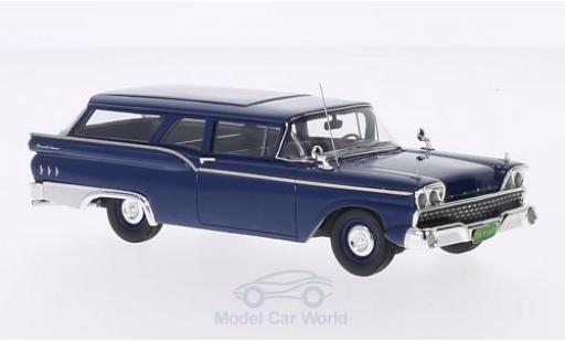 Diecast model cars Ford Ranch Wagon Break blue 1959 1/43 Motorhead