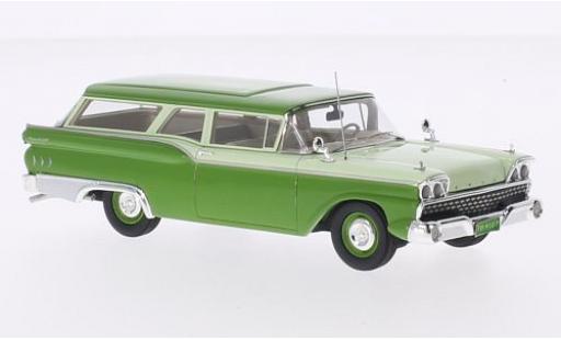 Diecast model cars Ford Ranch Wagon Break green/green 1959 1/43 Motorhead