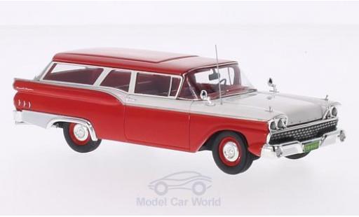 Diecast model cars Ford Ranch Wagon Break red/white 1959 1/43 Motorhead